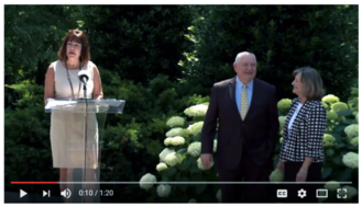 Second Lady Karen Pence, Secretary Perdue Unveil Beehive at Vice President’s Residence