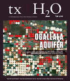 Cover image of the fall 2018 txH2O Magazine