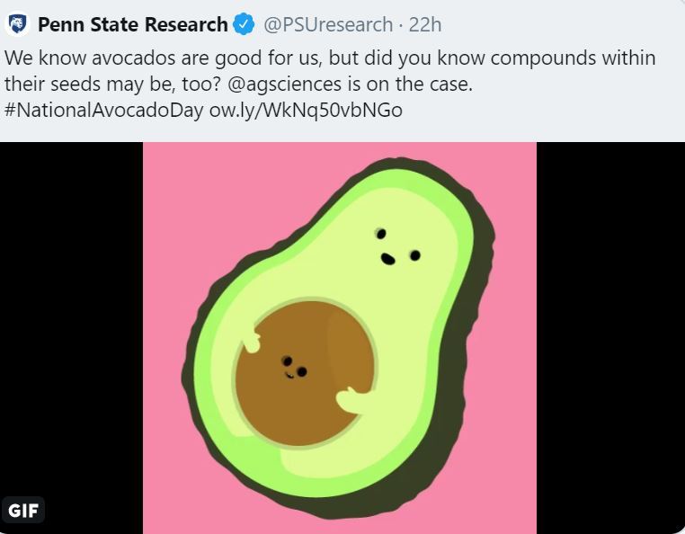 @psuresearch avocado pits NIFA Impacts