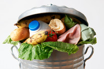Food in a trash can, image courtesy of Machine Headz
