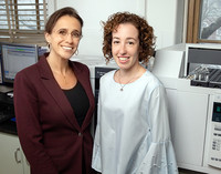 M. Yanina Pepino, left  was the first author of the study. Photo by L. Brian Stauffer
