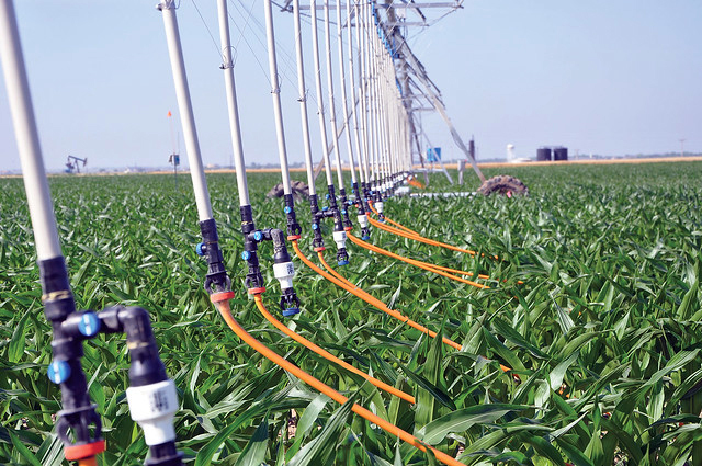 Irrigation system,  image courtesy of Kansas State University.