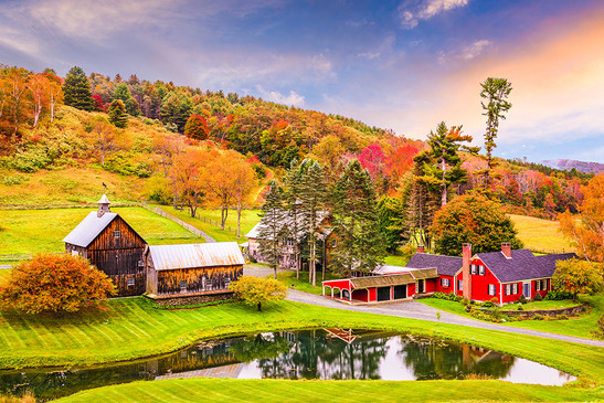 Vermont farm image courtesy of Getty Images.