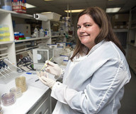Michelle Danyluk in her lab. Photo courtesy of the University of Florida. 