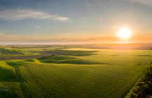 Aerial farmland image, courtesy of Getty Images.
