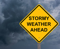 Sever storm warning sign, courtesy of Getty Images.