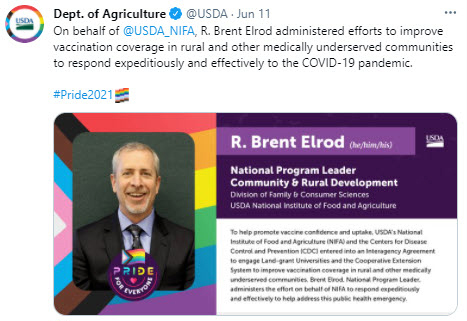 NIFA’s Brent Elrod administered efforts to improve vaccination coverage in rural and other medically underserved communities.