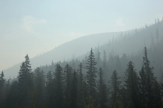 Smoke from the fires in Washington State in the summer of 2015, courtesy of Getty Images.