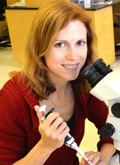 Amanda M.V. Brown in the lab, courtesy of Texas Tech University.