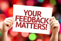 Your Feedback Matters graphic courtesy of Adobe Stock.