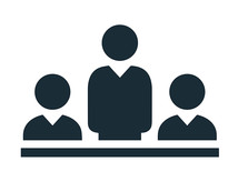 Panel discussion icon, courtesy of Adobe Stock. 