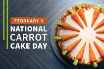 National Carrot Cake Day graphic, courtesy of NIFA.