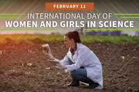 Women and Girls in Science graphic, courtesy of NIFA.