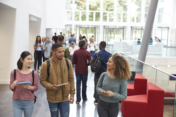 Diverse college students