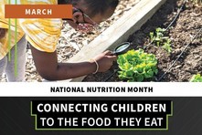 Connecting Children to the Food They Eat graphic, courtesy of NIFA.