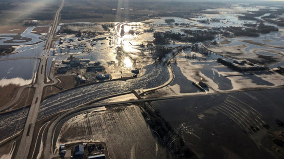 Winter Storm Ulmer caused unprecedented flooding in Nebraska, courtesy of University of Nebraska-Lincoln/Nebraska Emergency Management Agency