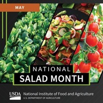 National Salad Month graphic, courtesy of NIFA.