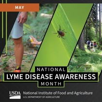 National Lyme Disease Awareness Month graphic, courtesy of NIFA.