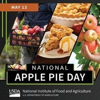 National Apple Pie Day graphic, courtesy of NIFA.