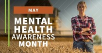 Mental Health Awareness Month graphic, courtesy of NIFA. 