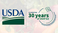 Celebrating 30 Years of SNAP-Ed graphic, courtesy of USDA.