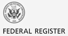 Federal Register logo.