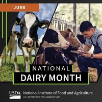 National Dairy Month graphic, courtesy of NIFA.