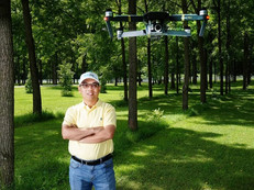 Songlin Fei leads Purdue University’s Digital Forestry initiative. Photo courtesy of Tom Campbell, Purdue University.