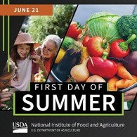 First Day of Summer graphic, courtesy of NIFA.