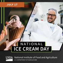 National Ice Cream Day, courtesy of NIFA.