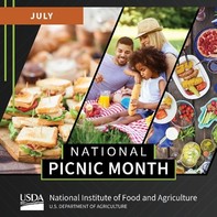 National Picnic Month graphic, courtesy of NIFA.