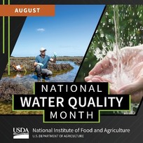 National Water Quality Month graphic, courtesy of NIFA.