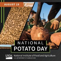 National Potato Day graphic, courtesy of NIFA.