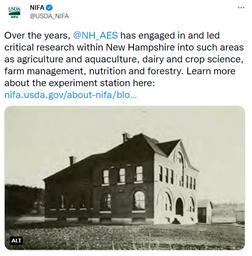 Tweet of the Week Sept. 14 - New Hampshire Agricultural Experiment Station