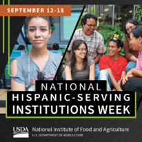 National Hispanic-serving Institutions Week graphic, courtesy of NIFA.