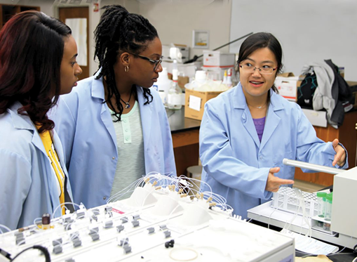 Dr. Hao Chen (right), assistant professor, is part of a team courtesy of University of Arkansas Pine Bluff. 