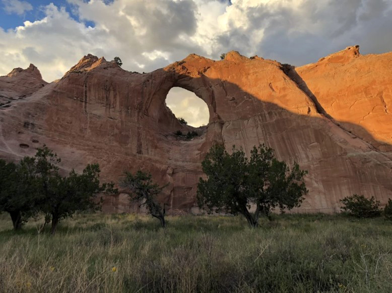 Window Rock, the capital of the Navajo Nation, courtesy of Desert Research Institute.