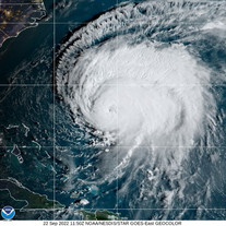 Hurricane Fiona, courtesy of the NOAA NWS National Hurricane Center.