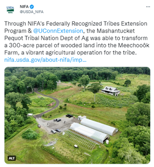 Tweet of the Week-Nov 16 2022- Mashantucket Pequot Tribal Nation