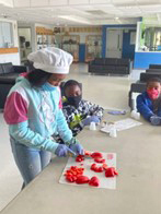 Kids in the Kitchen participants, image courtesy of North Carolina A&T.