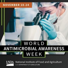 World Antimicrobial Awareness Week NIFA graphic.