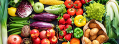 Assortment of fresh healthy food, courtesy of Getty Images.