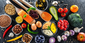 Healthy foods and spices courtesy of Adobe Stock.