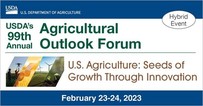 2023 USDA Agricultural Outlook Forum graphic.