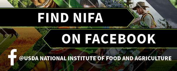Find NIFA on Facebook graphic.