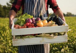 Box of fresh produce. Image courtesy of Adobe Stock.
