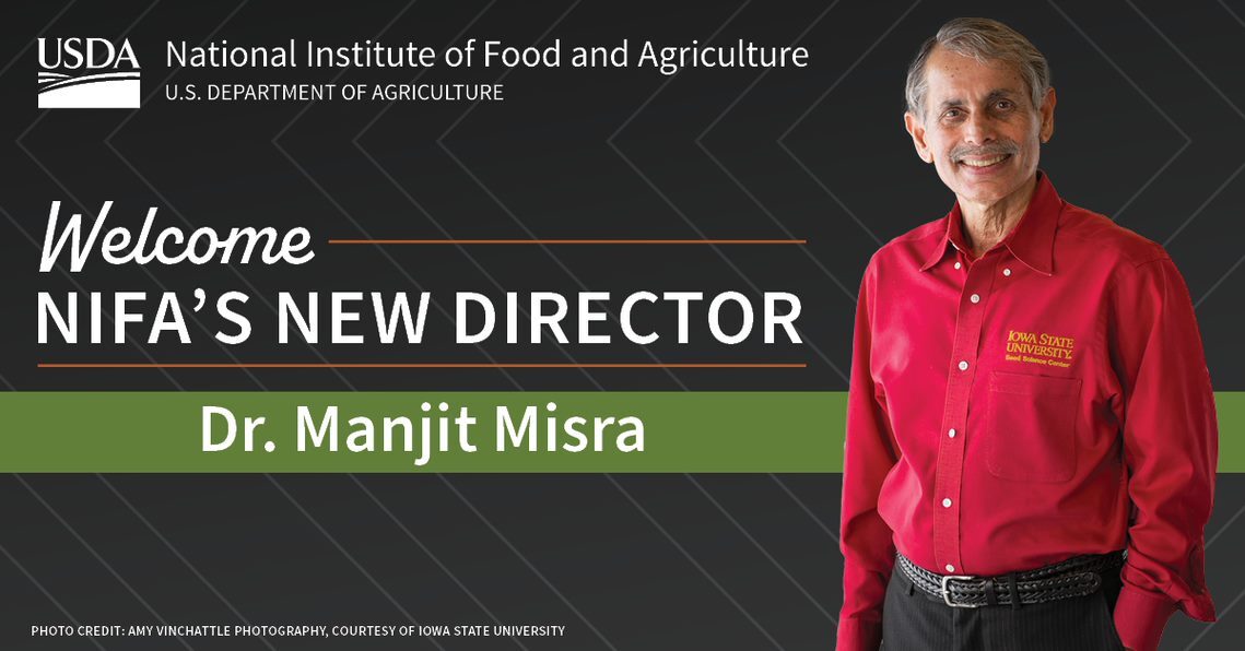 NIFA Welcome’s new director graphic.