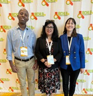 NIFA National Program Leaders Dr. Emmanuel Byamukama, Dr. Rubella Goswami and Dr. Erica Kister-Thomas. NIFA image. 