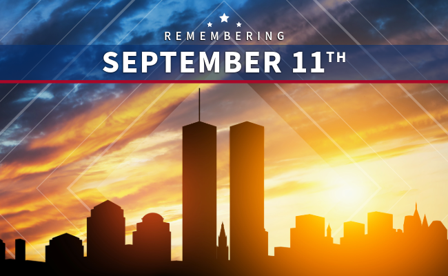 September 11 Remembered. NIFA graphic.