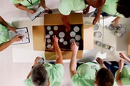 Food bank volunteers. Image courtesy of Adobe Stock.